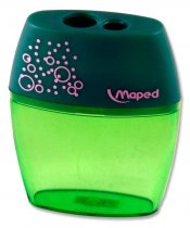 MAPED SHAKER TWIN HOLE PENCIL SHARPENER CDU 3 ASST.