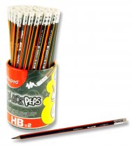 MAPED BLACK'PEPS TRIANGULAR RUBBER TIPPED PENCIL - HB (72)