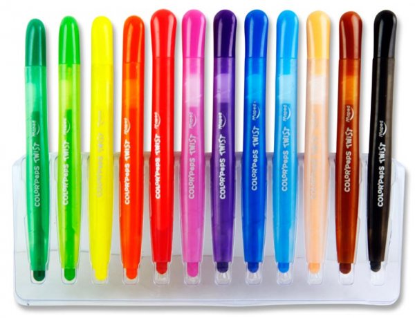 MAPED COLOR'PEPS TWIST PKT.12 TWISTABLE CRAYONS