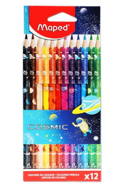 MAPED PKT.12 COLOR'PEPS COLOURING PENCILS - COSMIC