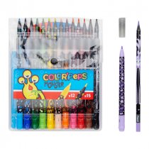 MAPED COLOR'PEPS PKT.12 PENCILS & 15 COLOUR MARKERS