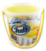 * WOC BUCKET 15 JUMBO SIDEWALK CHALK - WHITE