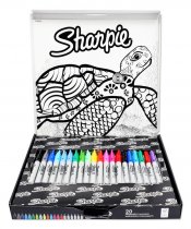 SHARPIE LIMITED EDITION BOX 20 FINE TIP MARKERS - TURTLE PACK