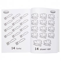 WOC A4 96pg NUMBER FUN PERFORATED COLOURING BOOK