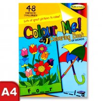WOC A4 48pg COLOURING BOOK - FUN ACTIVITY