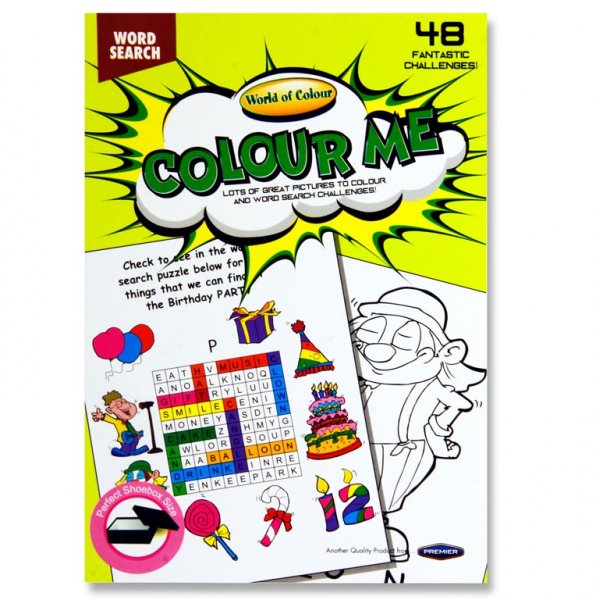 WOC A5 48pg WORD SEARCH COLOURING BOOK