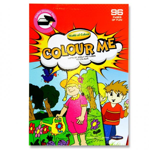 WOC A5 96pg SHOE BOX PERFORATED MY LITTLE COLOURING BOOK