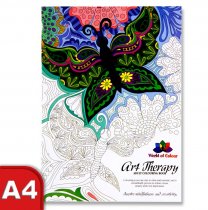 WOC 48pg ART THERAPY ADULT COLOURING BOOK