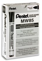 PENTEL MW85 WHITEBOARD MARKER BULLET POINT - BLACK