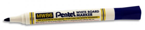PENTEL MW86 WHITEBOARD MARKER CHISEL POINT - BLUE