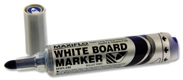 *PENTEL MAXIFLO WHITEBOARD MARKER BULLET TIP - BLUE