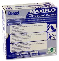 *PENTEL MAXIFLO WHITEBOARD MARKER BULLET TIP - BLUE