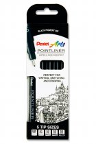 PENTEL ARTS S20P BOX 5 ASST SIZES POINTLINER FINELINER PENS