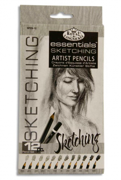* ESSENTIALS SKETCHING PKT.12 ARTISTS PENCILS