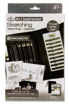 ART INSTRUCTOR 37pce TRAVEL SET - SKETCHING