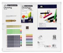 ART INSTRUCTOR 36pce 2 PROJECT ART SET - DRAWING
