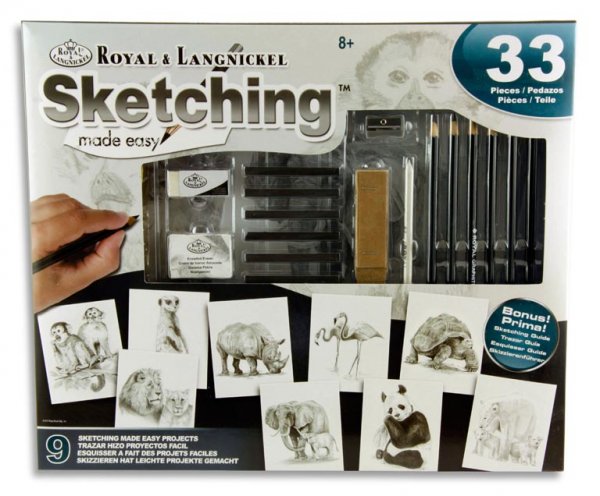 33pce SKETCHING MADE EASY BOX SET