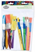 25pce BRUSH VALUE PACK - CRAFT BRUSHES