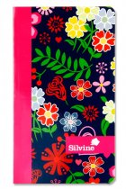 * MARLENE WEST A6 160pg NOTEBOOK - HEARTS & FLOWERS