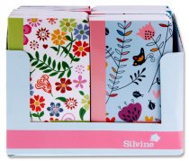 * MARLENE WEST A6 160pg NOTEBOOK - HEARTS & FLOWERS