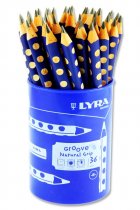 LYRA GROOVE JUNIOR NATURAL GRIP PENCIL CDU