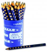 LYRA GROOVE JUNIOR NATURAL GRIP PENCIL CDU