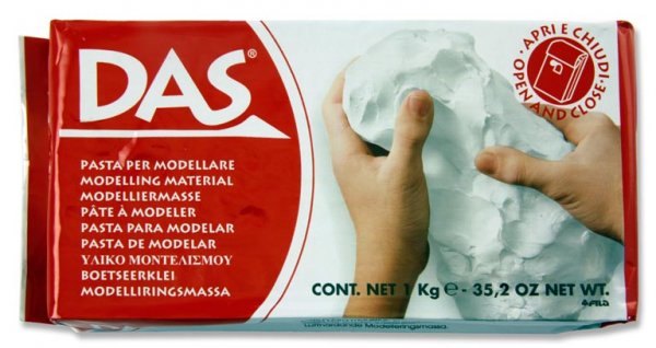 DAS 1kg WHITE AIR HARDENING MODELLING CLAY