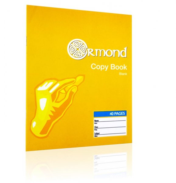 ORMOND 40pg BLANK COPY BOOK