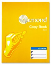 ORMOND 40pg BLANK COPY BOOK