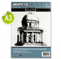 ICON A3 90gsm SPIRAL SKETCH PAD 30 SHEETS