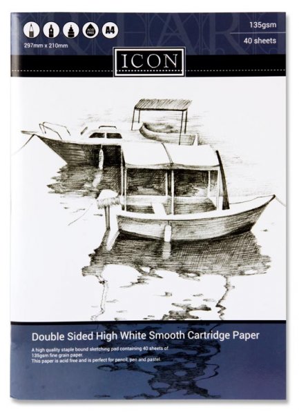ICON A4 SKETCH PAD 135gsm 40 SHEETS