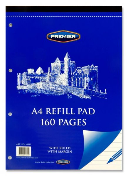 PREMIER A4 160pg REFILL PAD - TOP
