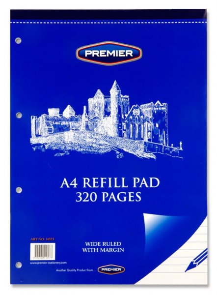 PREMIER A4 320pg REFILL PAD - TOP