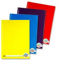 PREMTO PKT.4 A4 160pg ASST. HARDCOVER NOTEBOOKS