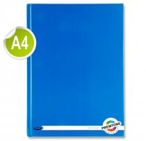 PREMTO A4 160pg HARDCOVER NOTEBOOK - PRINTER BLUE
