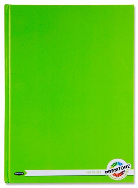 PREMTO A4 160pg HARDCOVER NOTEBOOK - CATERPILLAR GREEN