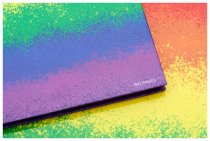 PREMIER A4 160pg HARDCOVER NOTEBOOK - NEW RAINBOW