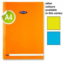 PREMTO NEON A4 160pg HARDCOVER NOTEBOOK 3 ASST.