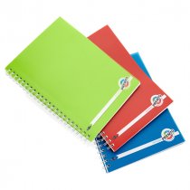 PREMTO A4 200pg PP WIRO NOTEBOOK S1 3 ASST.