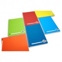 PREMTO A4 200pg PP WIRO NOTEBOOK S1 3 ASST.