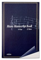 PREMIER 24pg 12 STAVE MUSIC MANUSCRIPT BOOK
