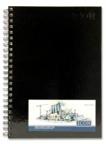 ICON A4 135gsm WIRO HARDCOVER SKETCH PAD 50 SHEETS