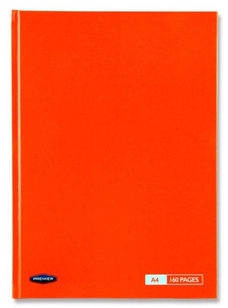 PREMIER A4 160pg HARDCOVER NOTEBOOK TANG 3 ASST.