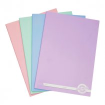 PREMTO A4 120pg MANUSCRIPT BOOK -PASTEL 4 ASST.