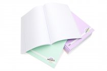 PREMTO A4 120pg MANUSCRIPT BOOK -PASTEL 4 ASST.