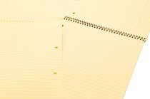 CONCEPT A4 160pg SPIRAL MEMORY NOTEBOOK - CANARY