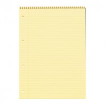 CONCEPT A4 160pg SPIRAL MEMORY NOTEBOOK - CANARY