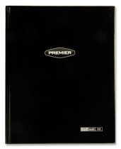 PREMIER 9x7 128pg HARDCOVER * NOTEBOOK BOLD 4 ASST.