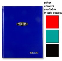 PREMIER 9x7 128pg HARDCOVER * NOTEBOOK BOLD 4 ASST.