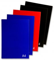 PREMIER PKT.5 A4 160pg HARDCOVER NOTEBOOK 3 ASST BOLD